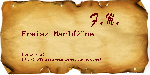 Freisz Marléne névjegykártya